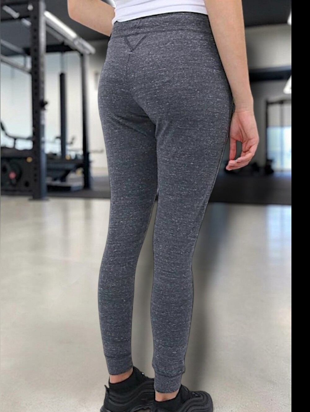 Nike Women's Gray Sportswear Vintage Pants w/ White Nike Logo & Side Pockets L - Picture 8 of 10